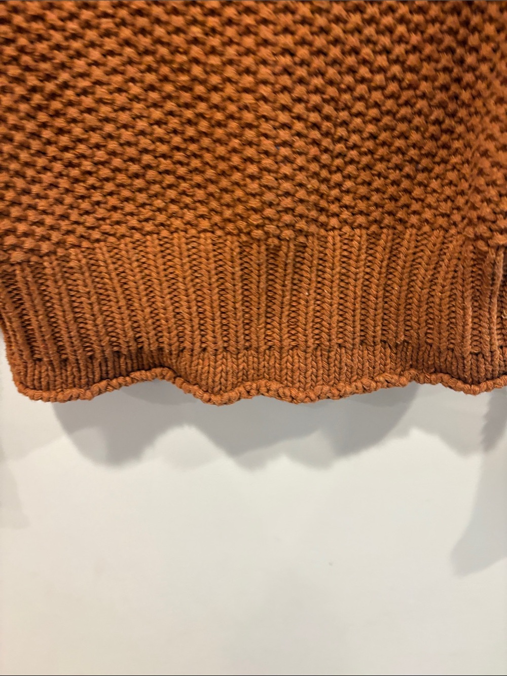 She + Sky Chunky Turtleneck Sweater - Rust ptp 22 length 21.5 waist 17 - Picture 5 of 6